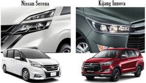 Komparasi Nissan Serena vs Toyota Kijang Innova 2019 Berdasarkan Poto